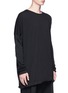 Front View - Click To Enlarge - 71511 - 'Theun' asymmetric long sleeve T-shirt