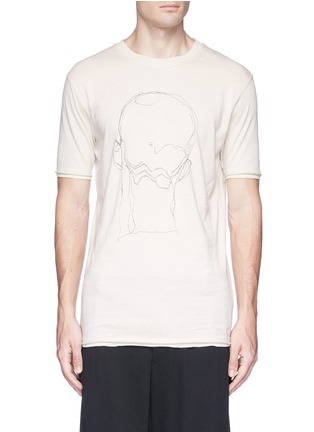 Main View - Click To Enlarge - 71511 - 'Tage' scribble head print T-shirt