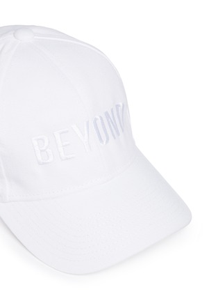 Detail View - Click To Enlarge - 74059 - 'Beyond' embroidered unisex baseball cap