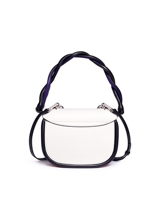 Detail View - Click To Enlarge - MARNI - 'Titan' twisted strap colourblock leather shoulder bag