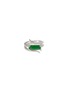 Main View - Click To Enlarge - SAMUEL KUNG - Diamond jadeite 18k white gold cutout ring