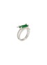 Figure View - Click To Enlarge - SAMUEL KUNG - Diamond jadeite 18k white gold cutout ring