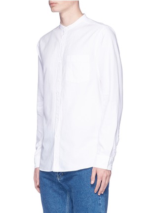 Front View - Click To Enlarge - TOPMAN - Mandarin collar Oxford shirt