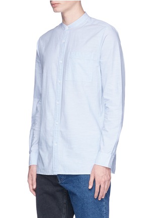 Front View - Click To Enlarge - TOPMAN - Slub woven cotton shirt