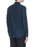 Back View - Click To Enlarge - TOPMAN - Black Watch check twill shirt