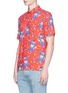 Front View - Click To Enlarge - TOPMAN - Snake floral print bowling shirt