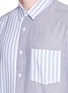Detail View - Click To Enlarge - TOPMAN - Mixed stripe woven cotton shirt