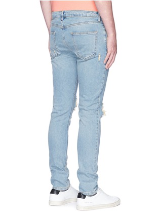 Back View - Click To Enlarge - TOPMAN - Ripped skinny jeans