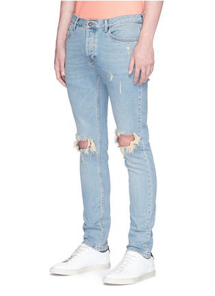 Front View - Click To Enlarge - TOPMAN - Ripped skinny jeans