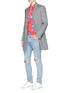 Figure View - Click To Enlarge - TOPMAN - Ripped skinny jeans