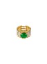 Main View - Click To Enlarge - SAMUEL KUNG - Diamond jadeite 18k gold ring