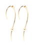 Main View - Click To Enlarge - MICHELLE CAMPBELL - 'Milky Way' 14k gold plated wavy bar earrings