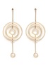 Main View - Click To Enlarge - MICHELLE CAMPBELL - 'Solar System' 14k gold plated cutout bar drop earrings