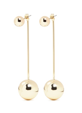 Main View - Click To Enlarge - MICHELLE CAMPBELL - 'Moon Orbit' sphere bar drop earrings