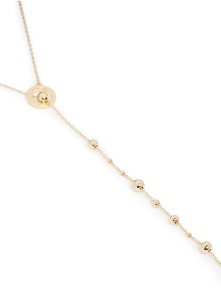 Detail View - Click To Enlarge - MICHELLE CAMPBELL - 'Orbit' 14k gold plated beaded lariat necklace