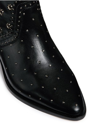 Detail View - Click To Enlarge - ISABEL MARANT - 'Domya' eyelet studded leather ankle boots