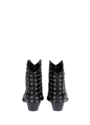 Back View - Click To Enlarge - ISABEL MARANT - 'Domya' eyelet studded leather ankle boots