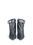 Front View - Click To Enlarge - ISABEL MARANT - 'Luliana' foldover cuff glitter booties