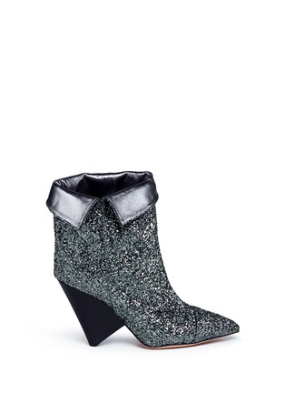Main View - Click To Enlarge - ISABEL MARANT - 'Luliana' foldover cuff glitter booties