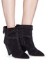 Figure View - Click To Enlarge - ISABEL MARANT - 'Lizynn' stud suede boots