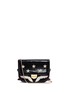 Main View - Click To Enlarge - VENNA - Cubic zirconia star crane patch patent leather bag