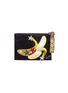 Main View - Click To Enlarge - VENNA - Banana appliqué star patch suede clutch