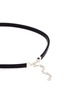 Detail View - Click To Enlarge - RUIFIER - 'X2 Eyes' silver charm leather choker