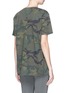 Back View - Click To Enlarge - THE UPSIDE - Camouflage logo print oversized T-shirt
