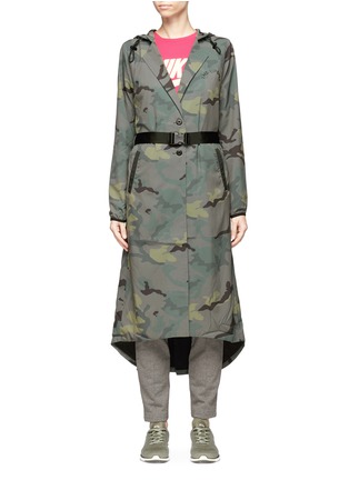 Main View - Click To Enlarge - THE UPSIDE - 'Camo Anja' belted parka