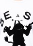 Detail View - Click To Enlarge - THE UPSIDE - 'Beast' slogan monster flock print T-shirt