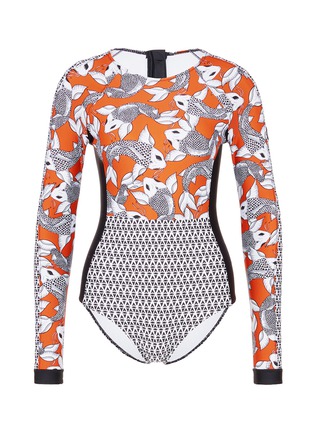 Main View - Click To Enlarge - THE UPSIDE - 'Sea of Koi' print paddle suit