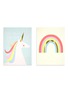 Main View - Click To Enlarge - MERI MERI - Rainbows & Unicorns art prints set