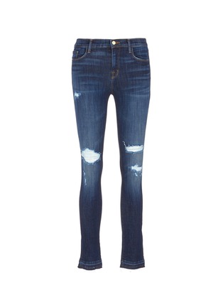 Main View - Click To Enlarge - J BRAND - '811' letout cuff ripped skinny jeans