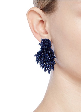 Figure View - Click To Enlarge - MIGNONNE GAVIGAN - 'Burst' glass bead cluster fringe earrings