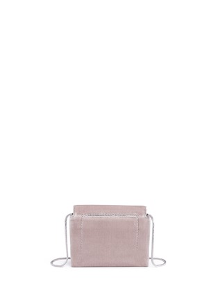 Detail View - Click To Enlarge - 3.1 PHILLIP LIM - 'Alix' paperclip flap micro velvet crossbody clutch