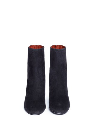 Front View - Click To Enlarge - 3.1 PHILLIP LIM - 'Drum' mirror heel suede ankle boots