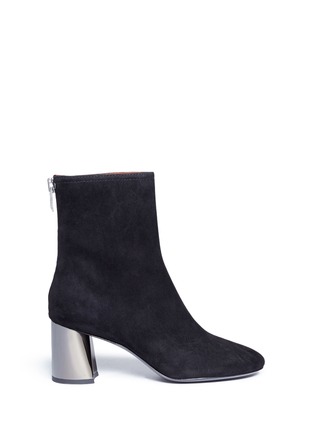 Main View - Click To Enlarge - 3.1 PHILLIP LIM - 'Drum' mirror heel suede ankle boots