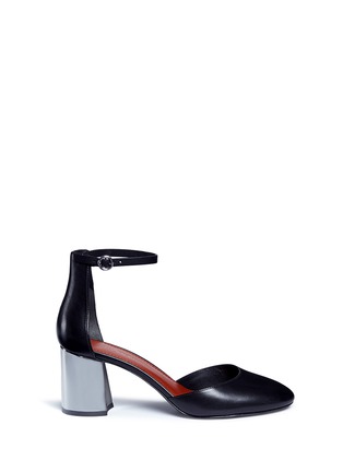 Main View - Click To Enlarge - 3.1 PHILLIP LIM - 'Drum' mirror heel d'Orsay leather pumps