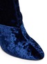 Detail View - Click To Enlarge - 3.1 PHILLIP LIM - 'Kyoto' metal insert heel crushed velvet ankle boots