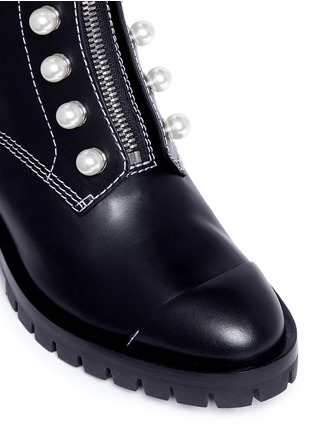 Detail View - Click To Enlarge - 3.1 PHILLIP LIM - 'Hayett' faux pearl leather mid calf boots