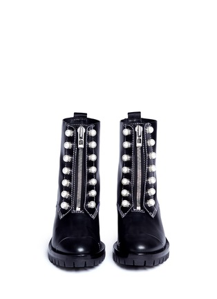 Front View - Click To Enlarge - 3.1 PHILLIP LIM - 'Hayett' faux pearl leather mid calf boots