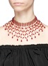 Figure View - Click To Enlarge - ROSANTICA - 'Rete' lattice effect bead bib necklace