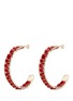 Main View - Click To Enlarge - ROSANTICA - 'Leva' velvet wire hoop earrings