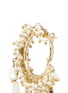 Detail View - Click To Enlarge - ROSANTICA - 'Pascoli' faux pearl cluster fringe hoop earrings