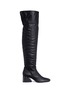 Main View - Click To Enlarge - MERCEDES CASTILLO - 'Aymeline' foldover leather knee high boots