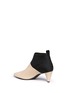 Detail View - Click To Enlarge - MERCEDES CASTILLO - 'Addie' neoprene panel colourblock leather booties