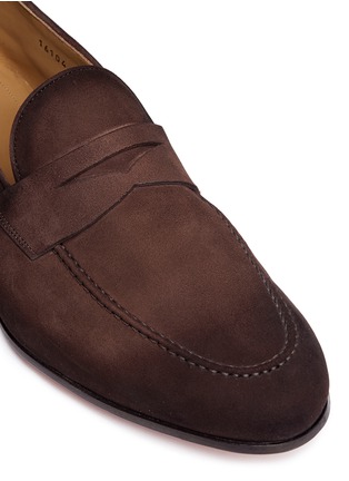 Detail View - Click To Enlarge - MAGNANNI - Suede penny loafers