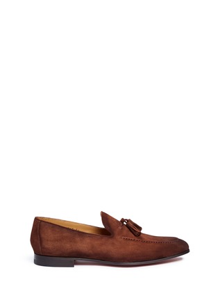 Main View - Click To Enlarge - MAGNANNI - Tassel suede loafers