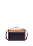 Detail View - Click To Enlarge - LOEWE - 'Barcelona Dots' suede and leather shoulder bag
