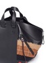 Detail View - Click To Enlarge - LOEWE - 'Hammock' polka dot colourblock panel leather bag